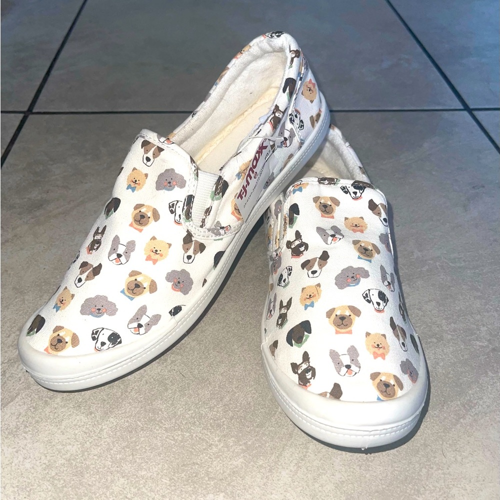 The Humane Society Women’s slip on Dog Canvas Shoe